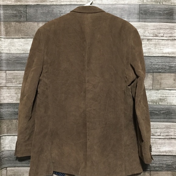 Michael Kors Corduroy Blazer Jacket Men’s 44L Brown 2 Button Polyester - Picture 7 of 10
